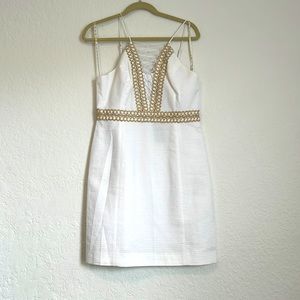 White and gold Lilly dress - perfect for bride